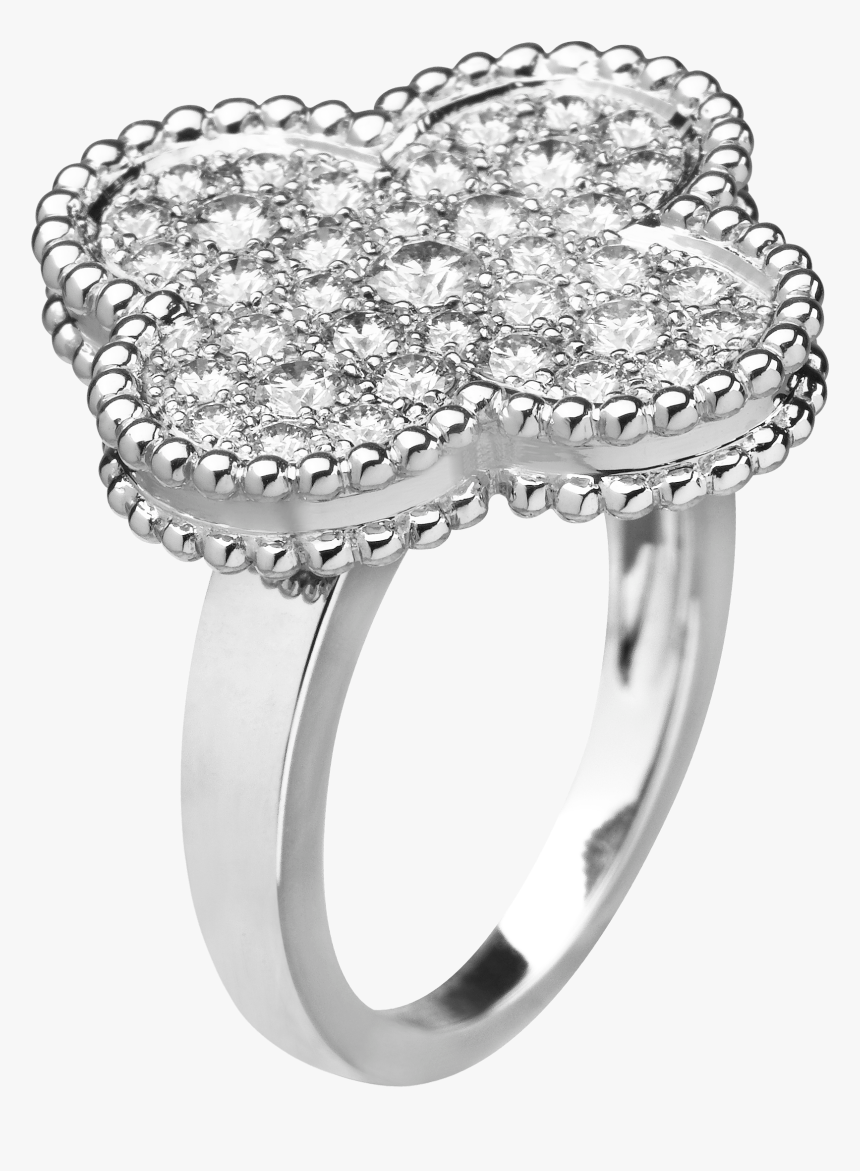 van cleef alhambra diamond ring