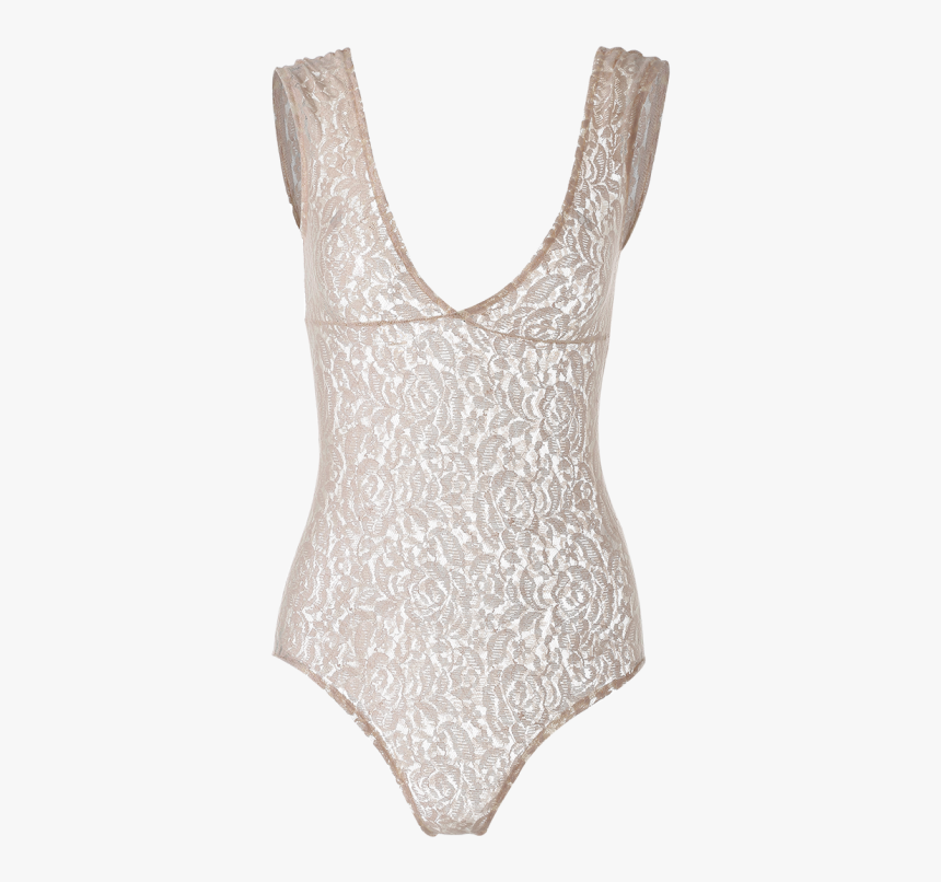 23% Off] 2019 Plunge Floral Lace Bodysuit In Yellowish - Lace Bodysuit Png, Transparent Png, Free Download