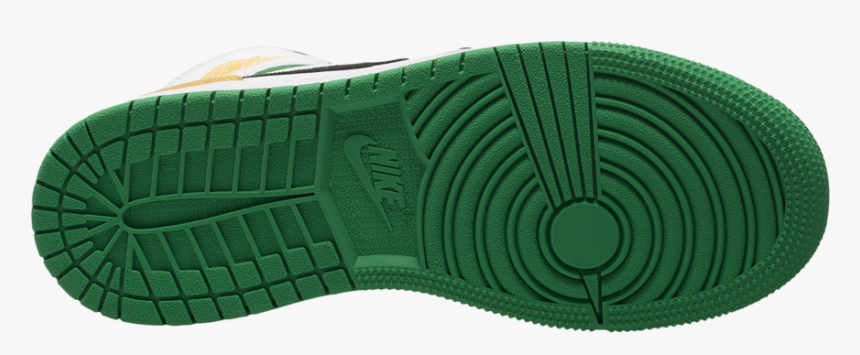 Air Jordan 1 Mid Se Lucky Green Laser Orange Bq6931-101 - Dunk, HD Png Download, Free Download