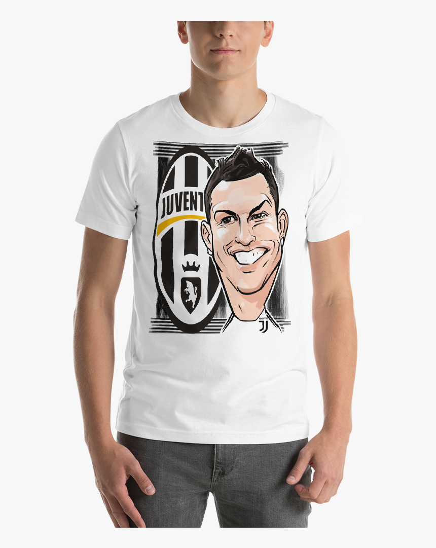 Cristiano Ronaldo Cr7 Cartoon Caricature Juventus Fc - Dead By Daylight T Shirt, HD Png Download, Free Download