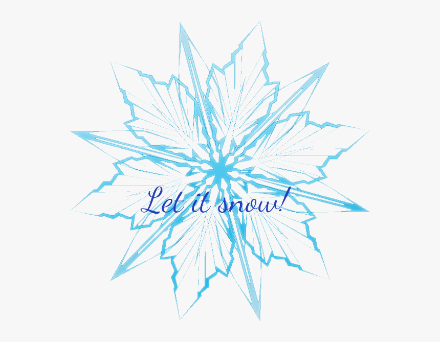 Let It Snow - Transparent Background Frozen Snowflakes, HD Png Download, Free Download