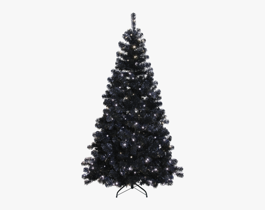 Christmas Tree W Led Ottawa - Black Christmas Tree Undecorated, HD Png Download, Free Download