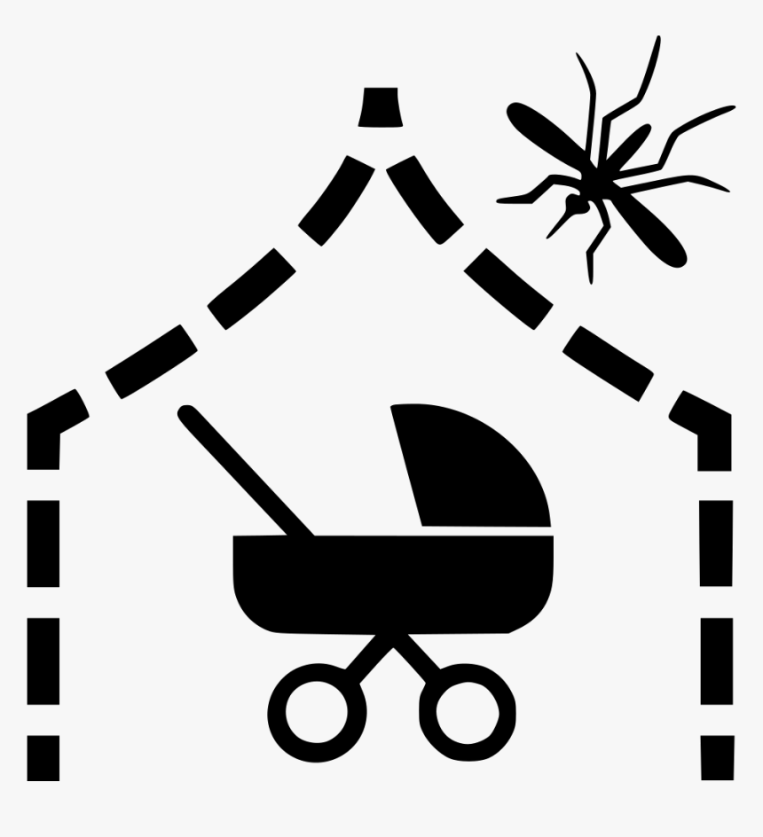 Baby Carriage - Mosquito Net Clip Art, HD Png Download, Free Download