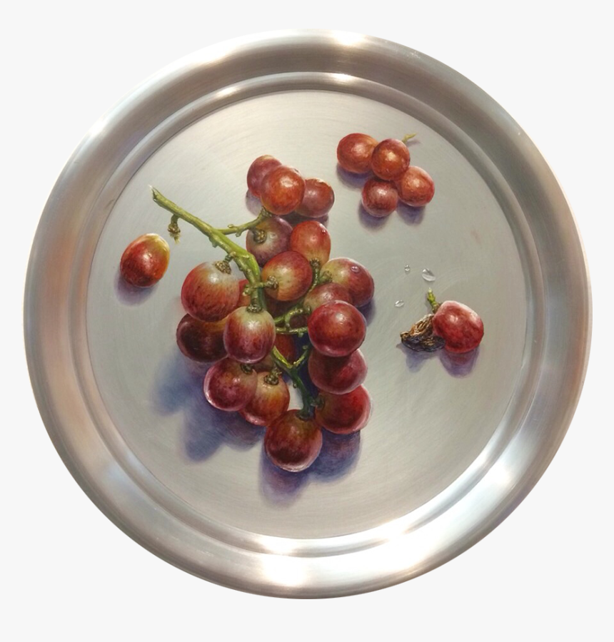 Grapes And Raisins, Oil On Aluminum, 11 Inches Diameter, - Seedless Fruit, HD Png Download, Free Download