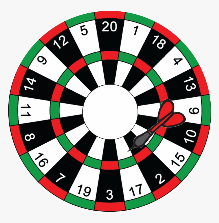 Dartboard Transparent Image - Dart Board Archery Target, HD Png Download, Free Download