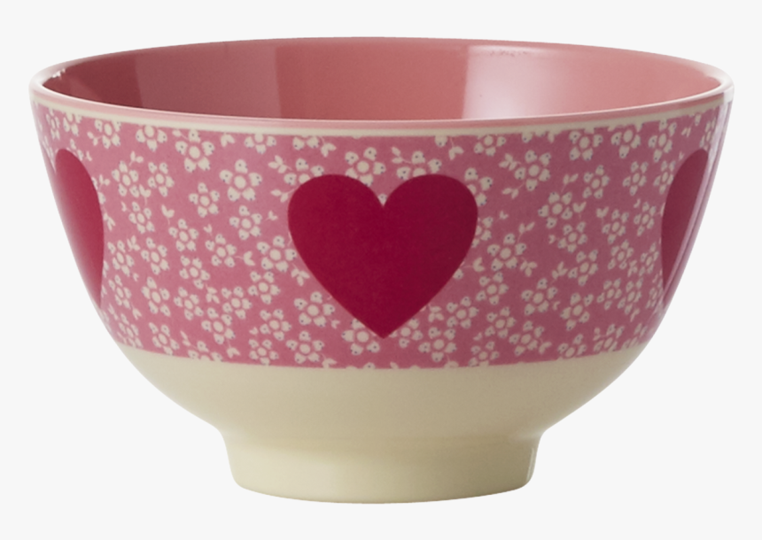 Lovely Heart Melamine Printed Bowl By Rice Dk Coming - Ceramic, HD Png Download, Free Download