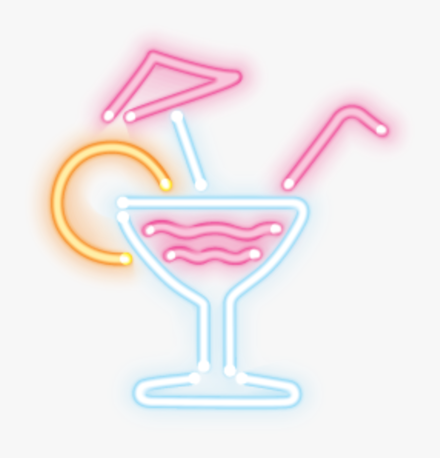 Transparent Coctail Png - Neon Drinks Sign Png, Png Download, Free Download