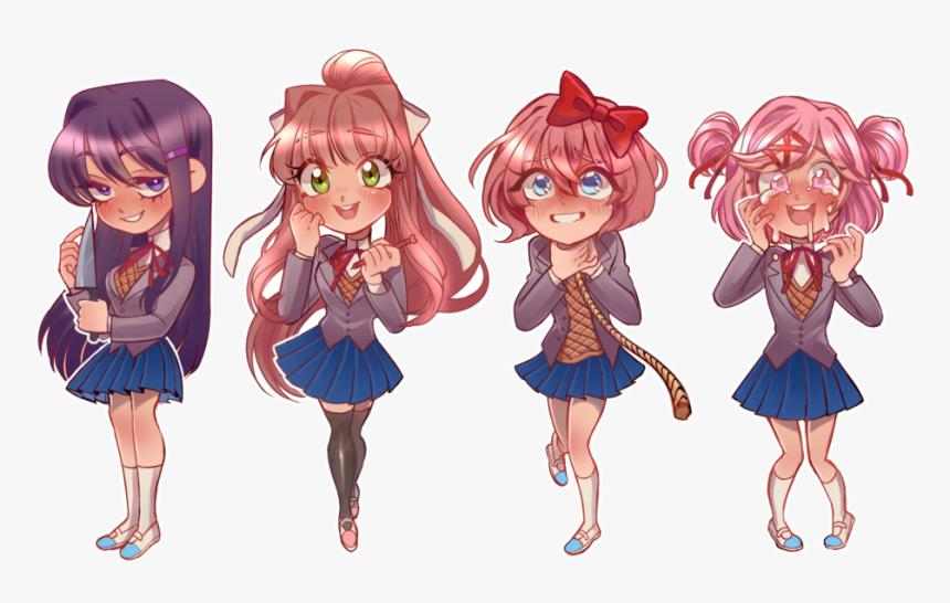 Ddlc Fanart Monika Yuri Natsuki Sayori Images