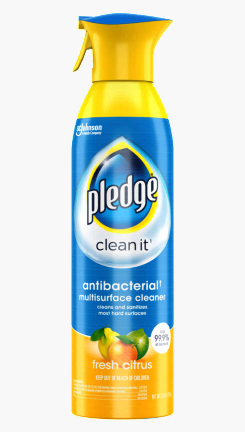 307951 - Pledge Antibacterial Spray, HD Png Download, Free Download