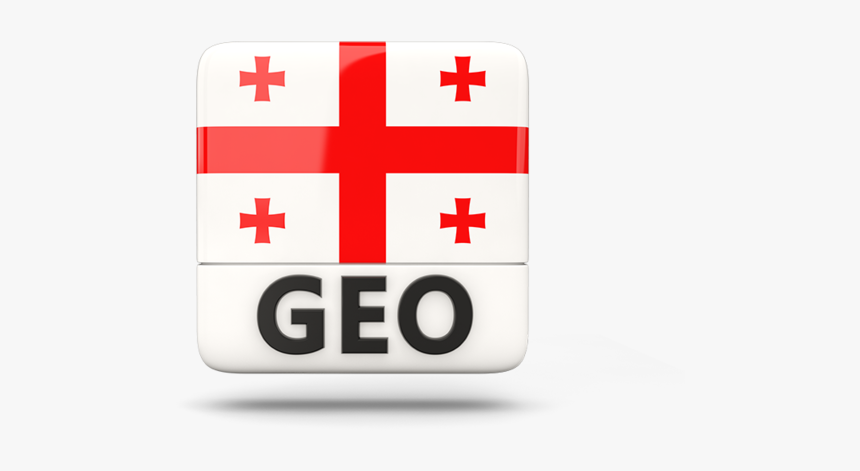 Square Icon With Iso Code - Georgia Flag, HD Png Download, Free Download