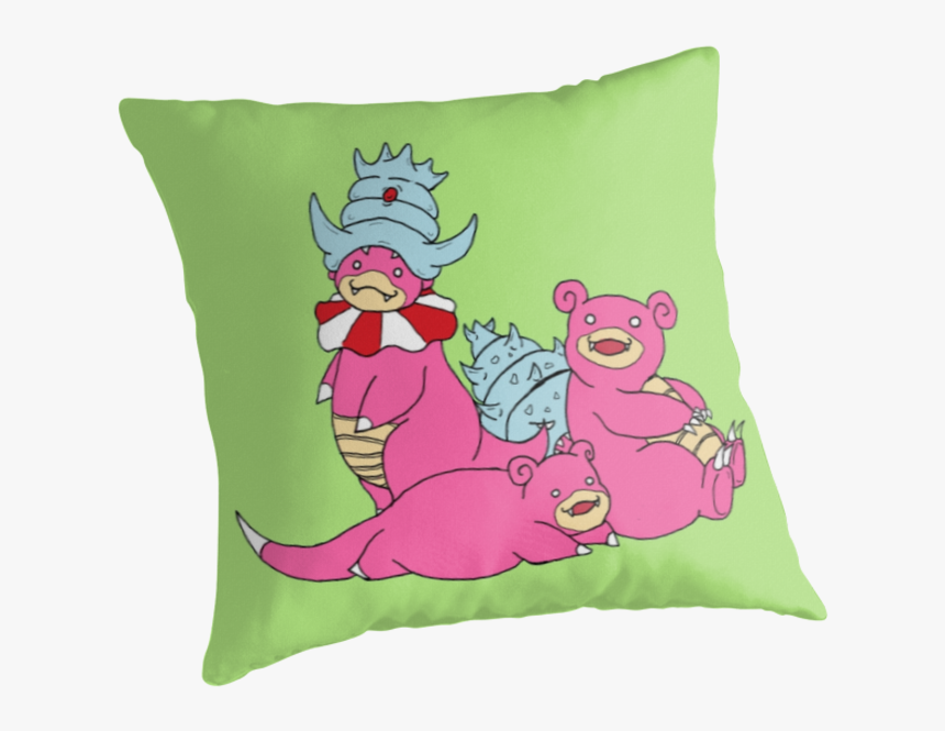 "slowpoke, Slowbro, And Slowking - Cushion, HD Png Download, Free Download