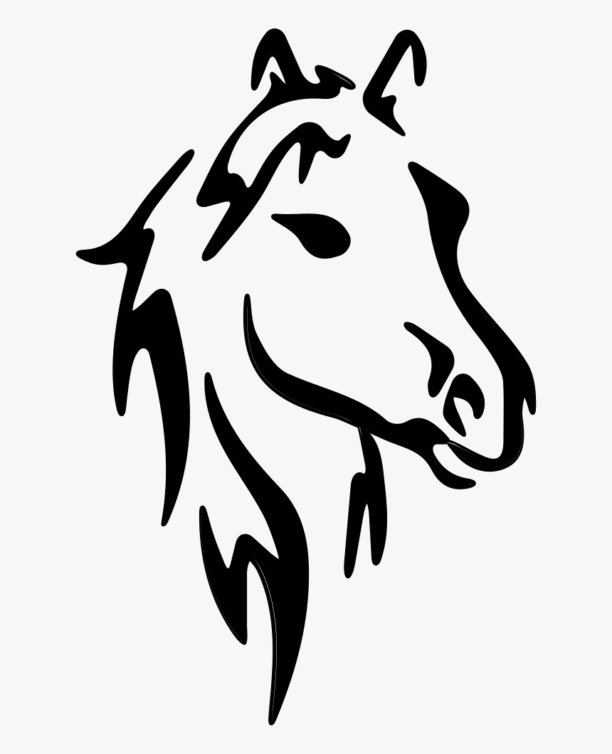 Horse Face Art Sketch - Horse Embroidery Design, HD Png Download, Free Download