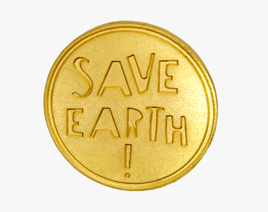 Save Earth Pin, Gold, HD Png Download, Free Download