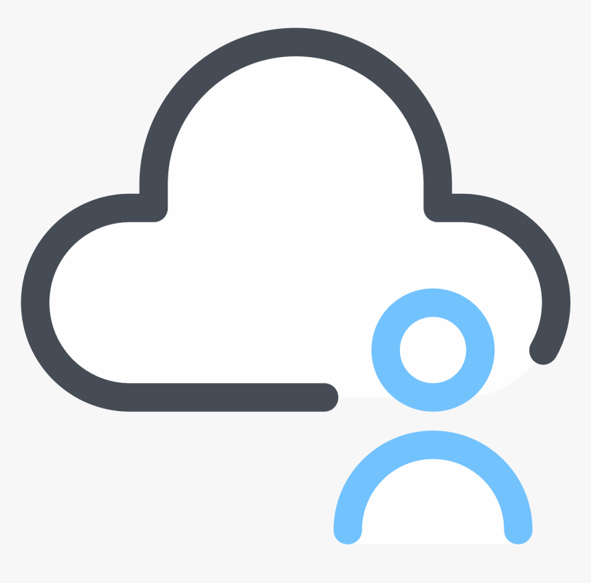 Cloud User Icon, HD Png Download, Free Download