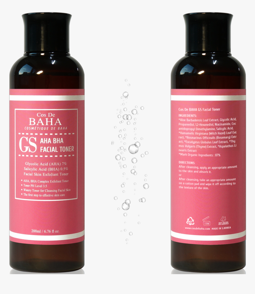 Aha/bha Clarifying Toner 200ml, Glycolic Acid 7% Salicylic - Salicylic Acid Toner Aha Bha, HD Png Download, Free Download