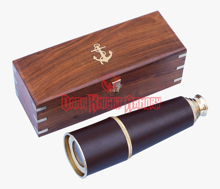 Admirals Brass And Leather Spyglass - Simpson Sea Captain With Telescope, HD Png Download, Free Download