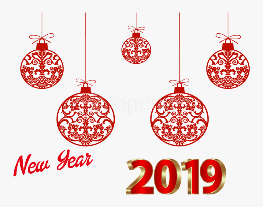 Free Png New Year 2019 Png Images Transparent - Clipart Christmas Balls Png, Png Download, Free Download