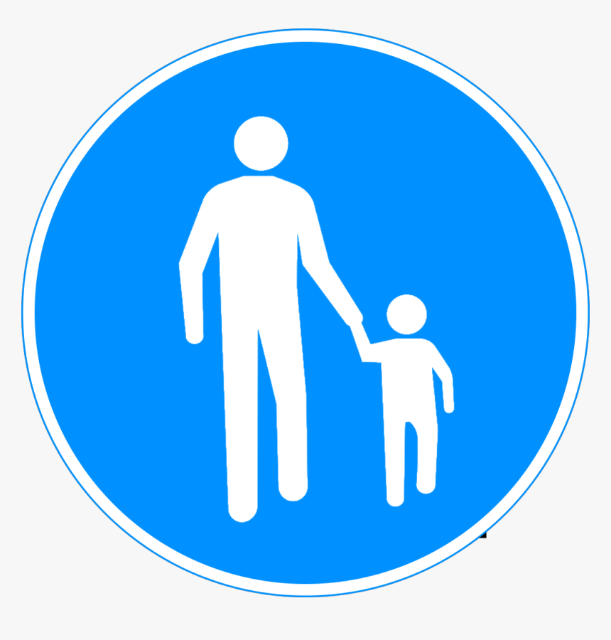 Finland Alternate Pedestrian Path Sign - Pedestrian Path Sign, HD Png Download, Free Download