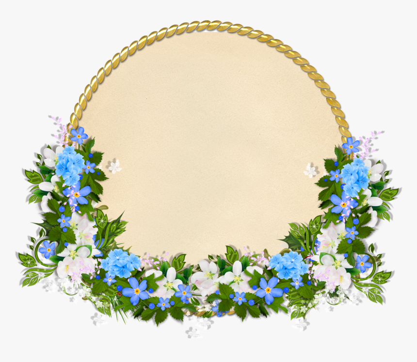 Png Transparent Blue Circle Flower, Png Download, Free Download