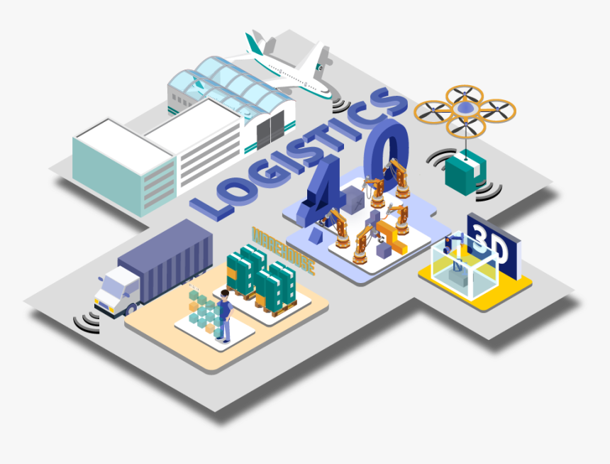 Key Visual Logistic 4 En - Industry 4.0 Logistics, HD Png Download, Free Download