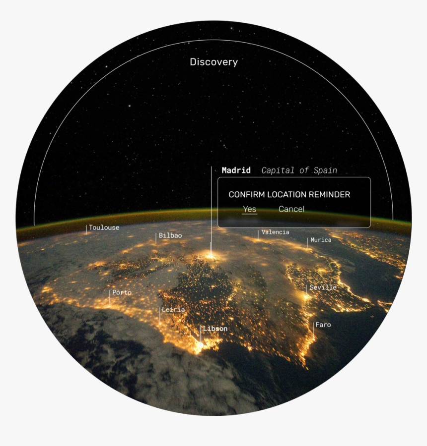 Discovery Cities Info 1 01 - Peninsula Iberica Nasa, HD Png Download, Free Download