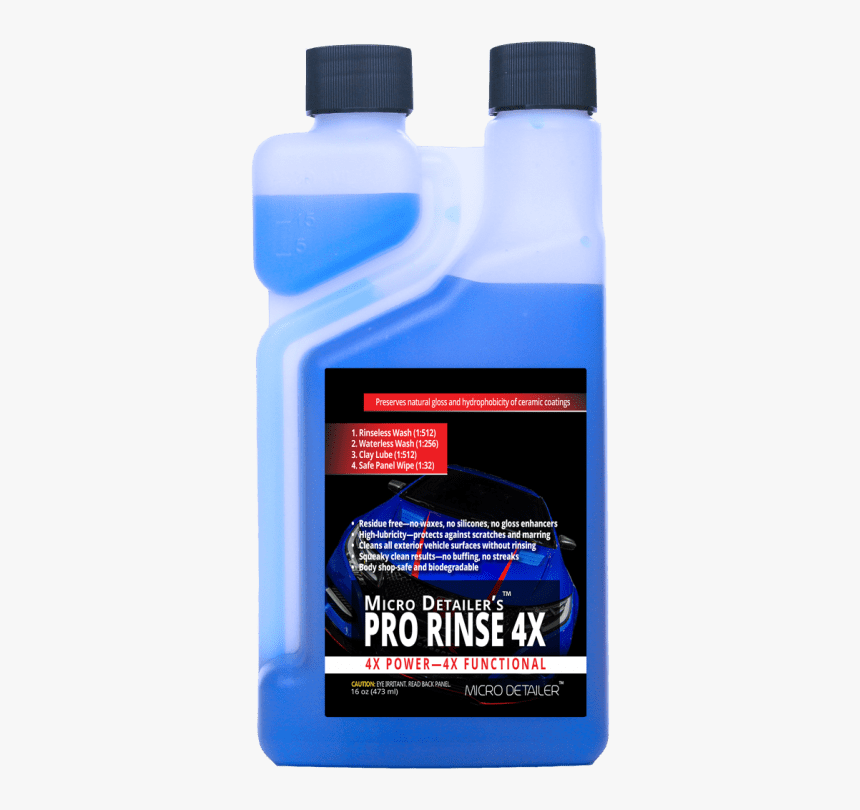 Micro Detailer"s Pro Rinse 4x 16 Oz - Bottle, HD Png Download, Free Download