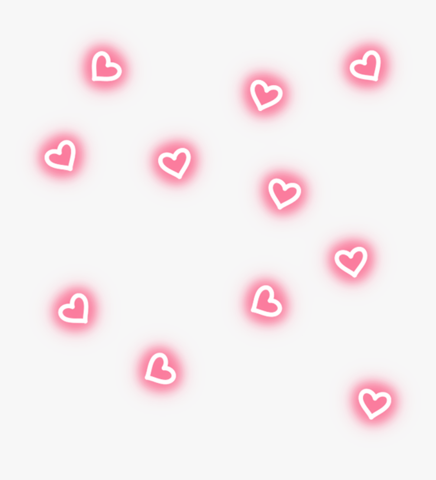 Transparent Emoji Stickers Png - Pink Glowing Heart Png, Png Download, Free Download