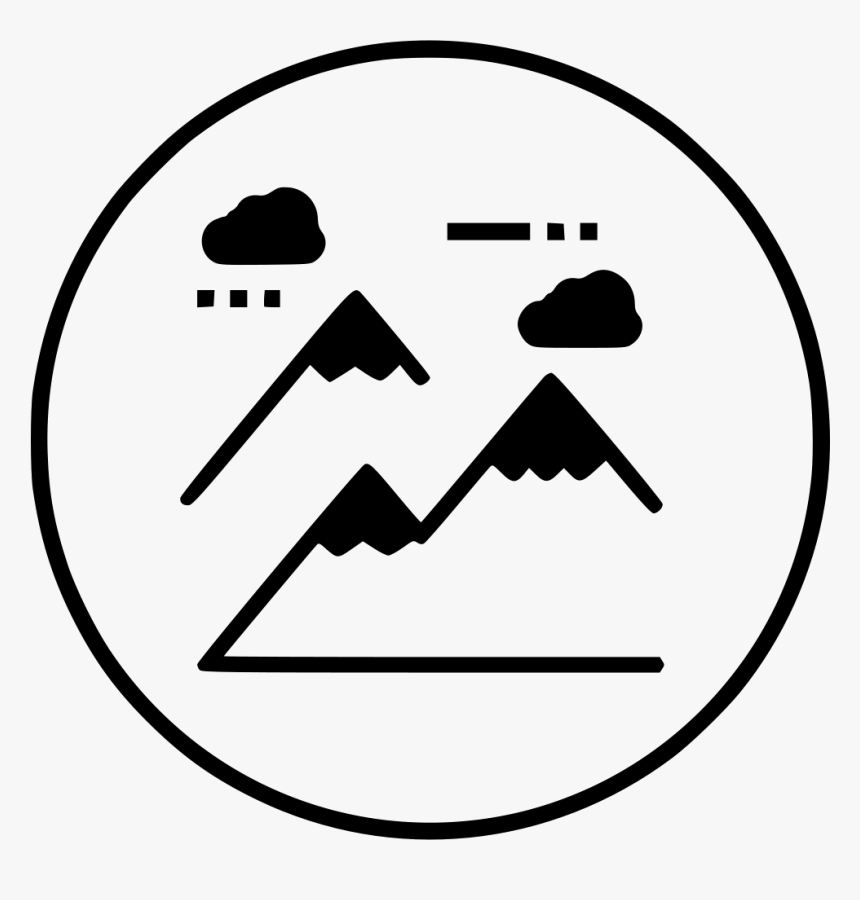 Mountain Climbing Nature Landscape Hill Station Tracking - Hill Station Line Art, HD Png Download, Free Download