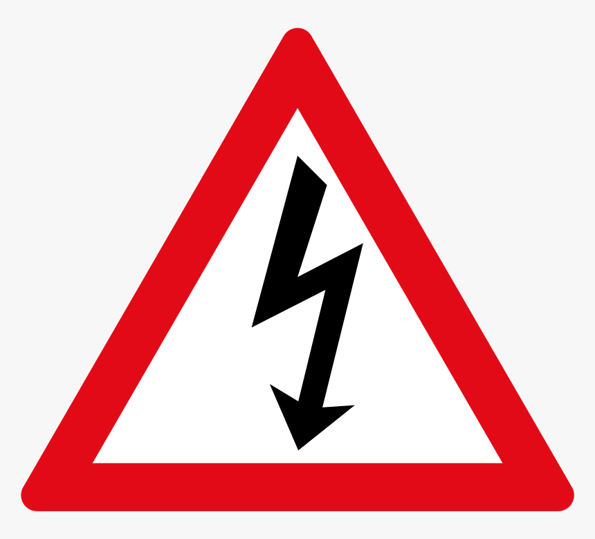 Electric Shock Png - Verkeersbord File, Transparent Png, Free Download