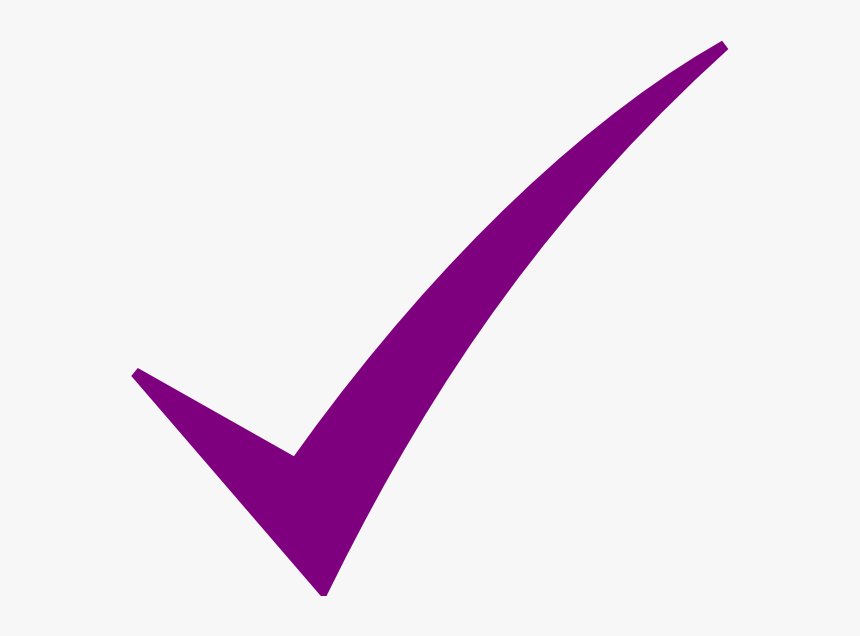 Purple Check Mark Clip Art