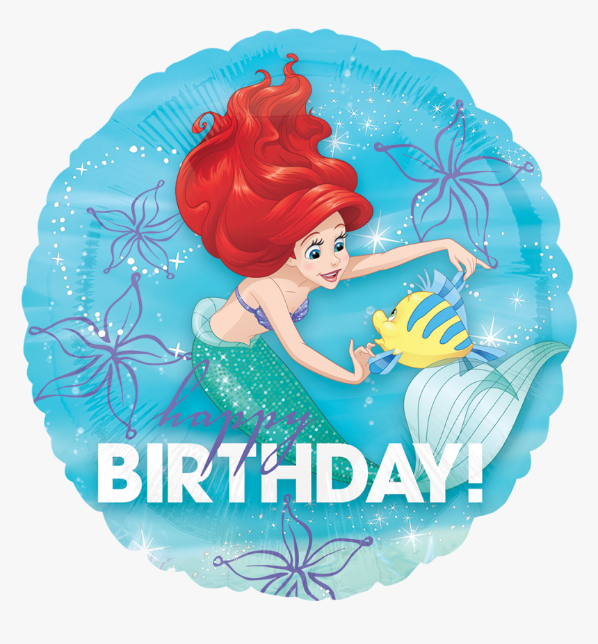 Happy Birthday Mermaid Ariel, HD Png Download, Free Download