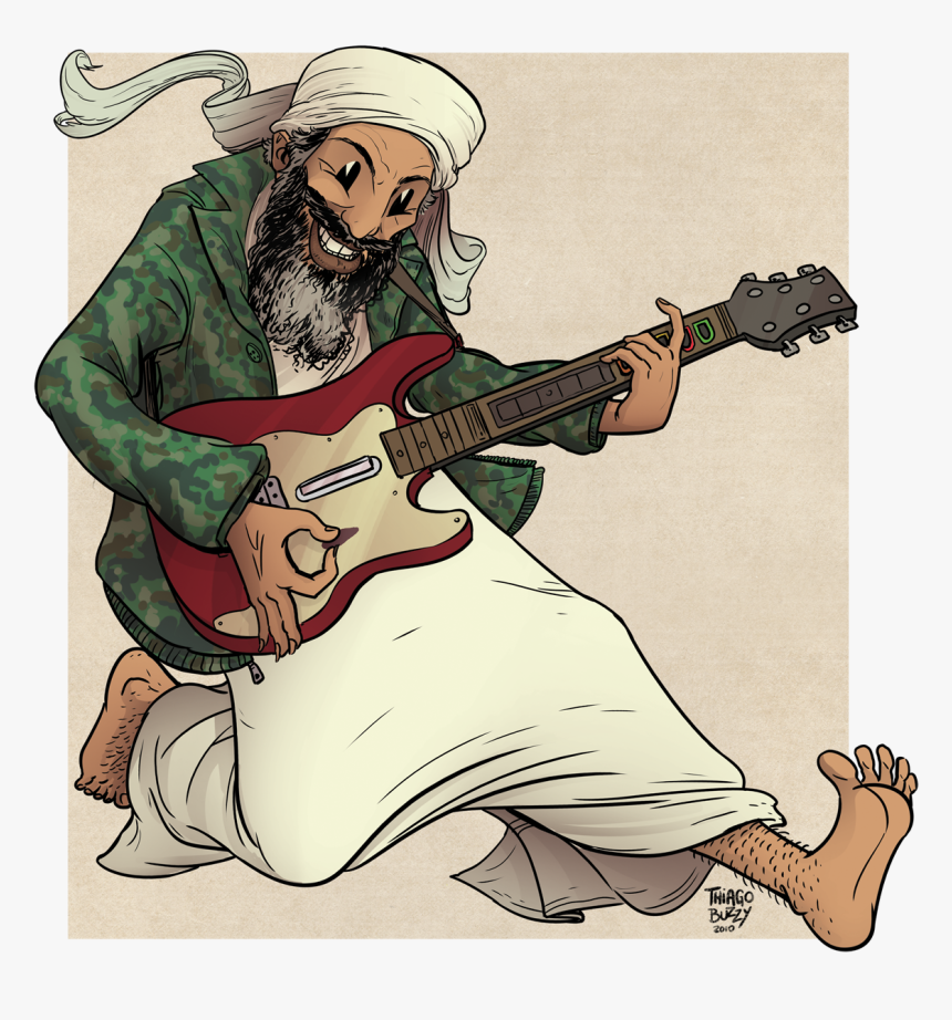 Osama Bin Laden - Osama Bin Laden Playing Guitar, HD Png Download, Free Download