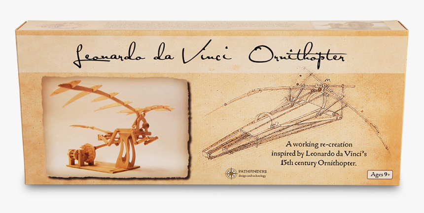 Leonardo Da Vinci Ornithopter - Leonardo Da Vinci, HD Png Download, Free Download