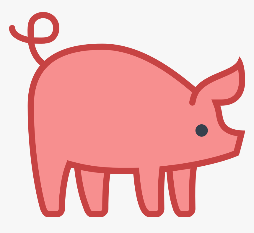 Transparent Lot Clipart - Blue Pig Clip Art, HD Png Download, Free Download