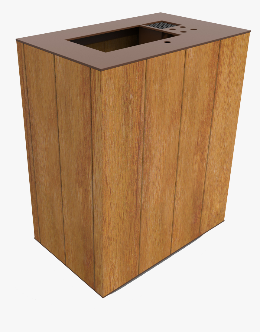 Plaza Litter Bin - Plywood, HD Png Download, Free Download