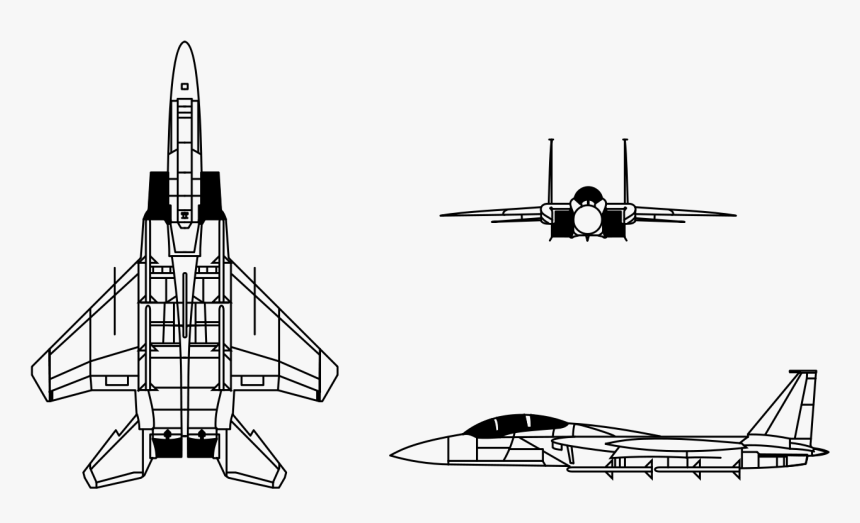 F 15 Eagle Drawing, HD Png Download, Free Download