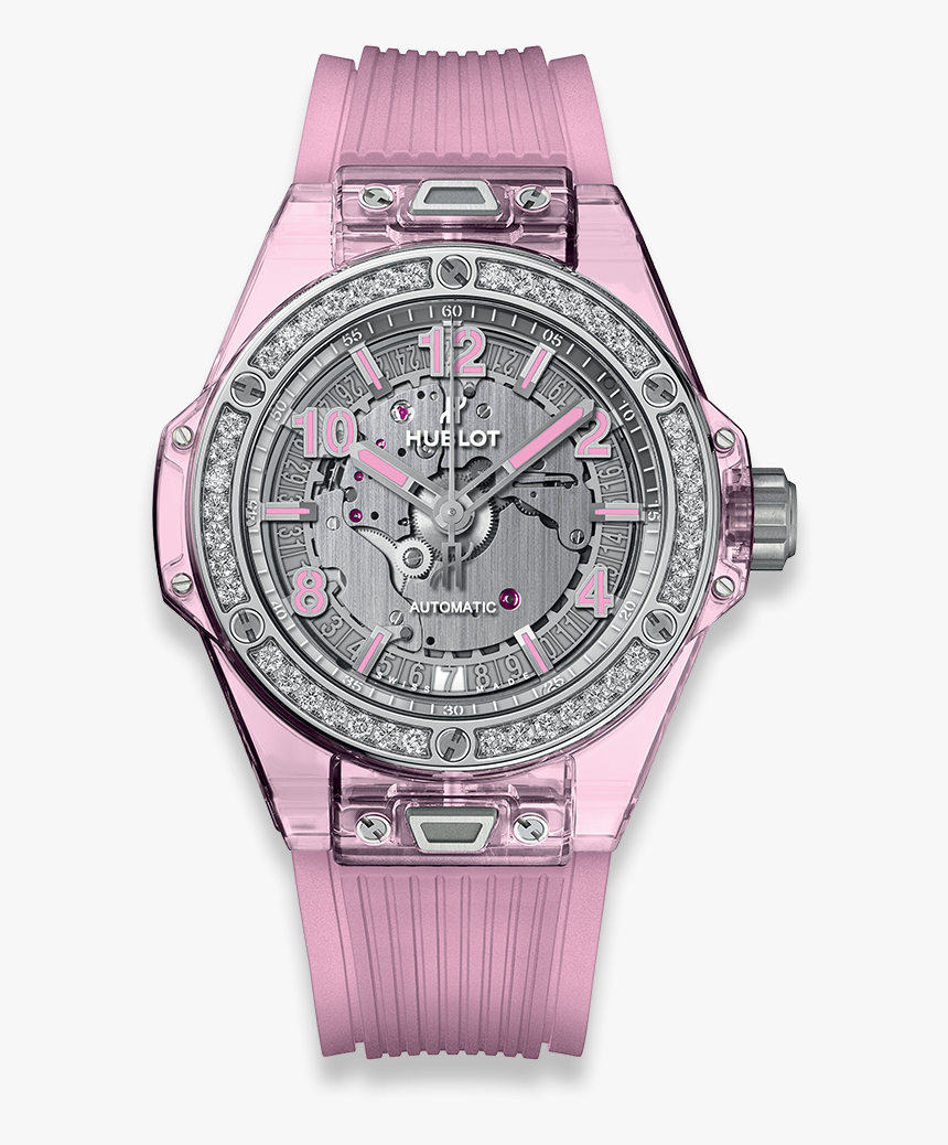 Big Bang One Click Pink Sapphire Diamonds - Hublot Big Bang Lady, HD Png Download, Free Download