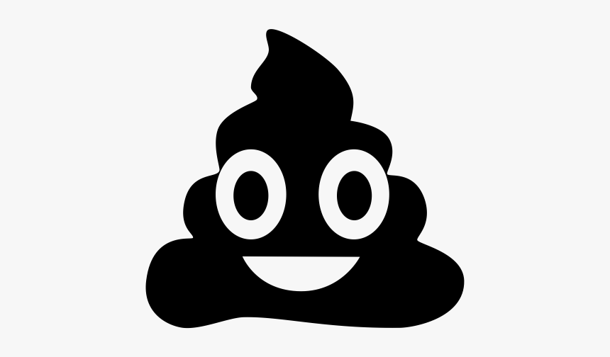 Download Black Poop Emoji Png Icon - Free Poop Emoji Vector ...