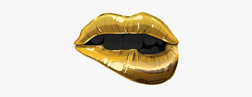 Lips Gold Transparent Kalifornia-klasss Transparent - Lips Gold Png, Png Download, Free Download