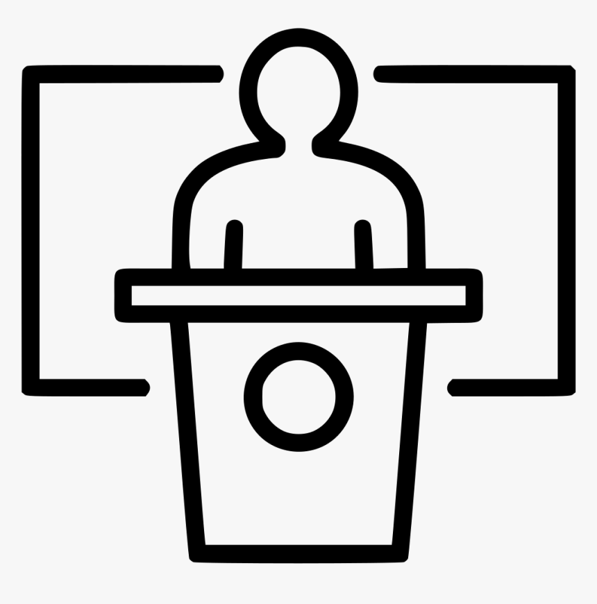 Speech Presentation Politician Deputy University College - Deputy Icon Png, Transparent Png, Free Download