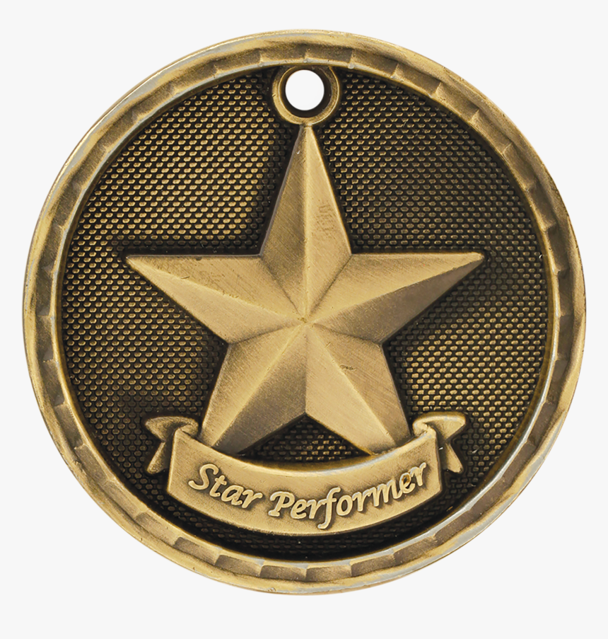 Download Star Performer 3d Medal, HD Png Download, Free Download