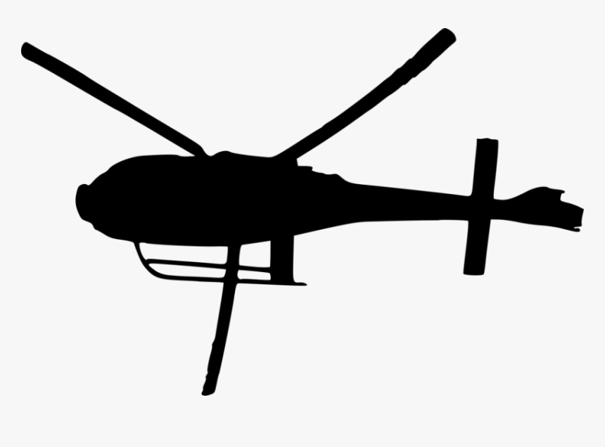 Helicopter Top View Silhouette Png - Helicopter Top View Png, Transparent Png, Free Download