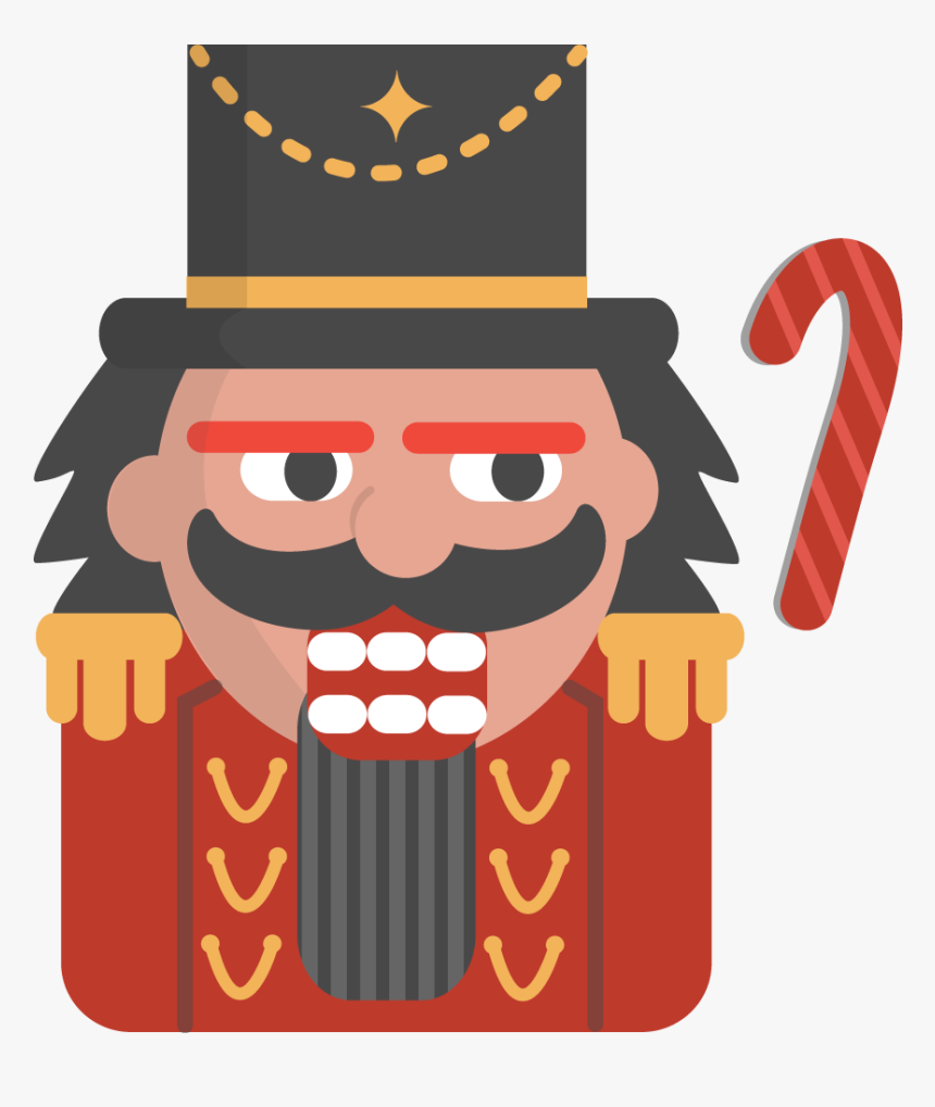 Facial Hair,cartoon,beard,clip Character - Nutcracker Cartoon Transparent, HD Png Download, Free Download