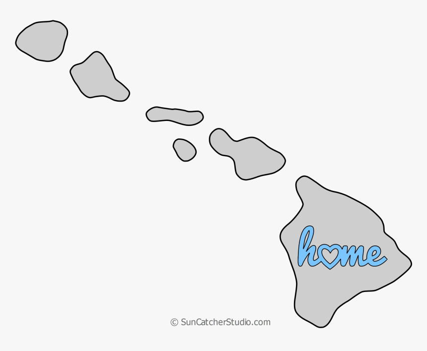 Hawaii Map Shape , Png Download - Clip Art Hawaii State, Transparent Png, Free Download