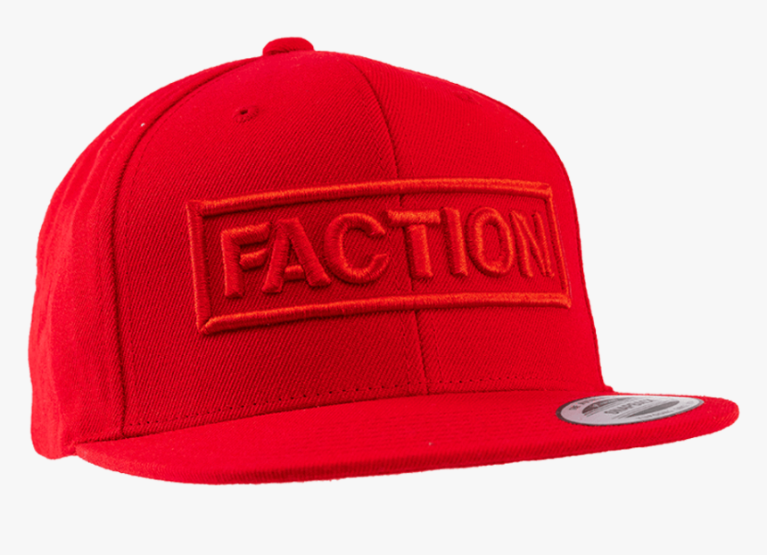 Faction Logo Flexfit Snap Back Cap W19 Softgoods Red - Baseball Cap, HD Png Download, Free Download