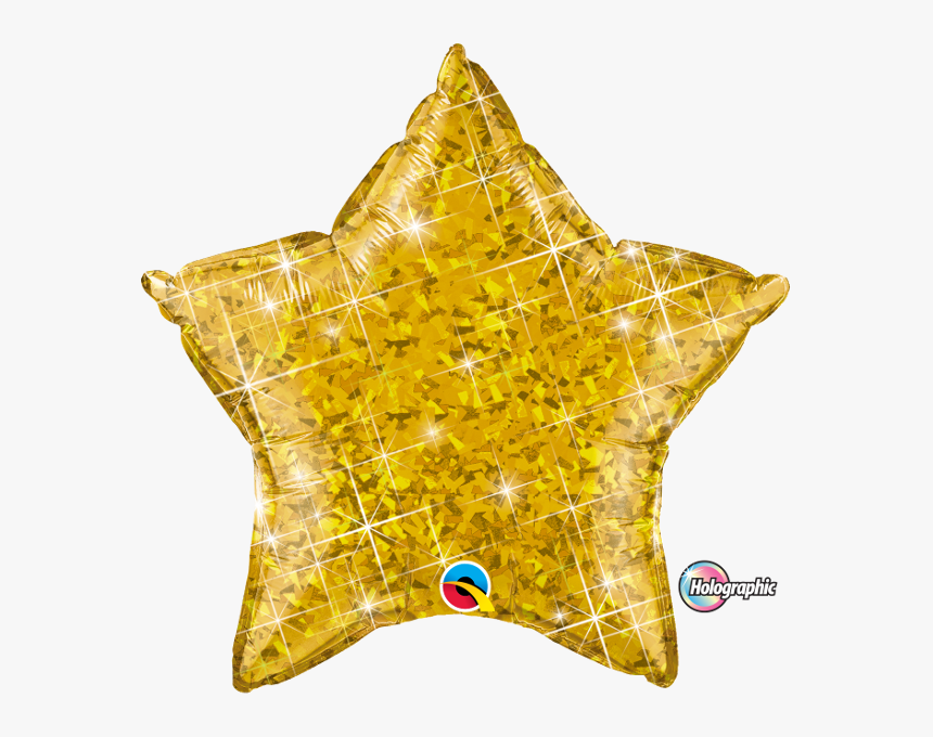 Balao Qualatex 20 Pol Estrela Holografica Prata, HD Png Download, Free Download