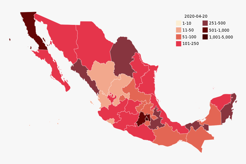 Mexico Map With States Transparent, HD Png Download, Free Download