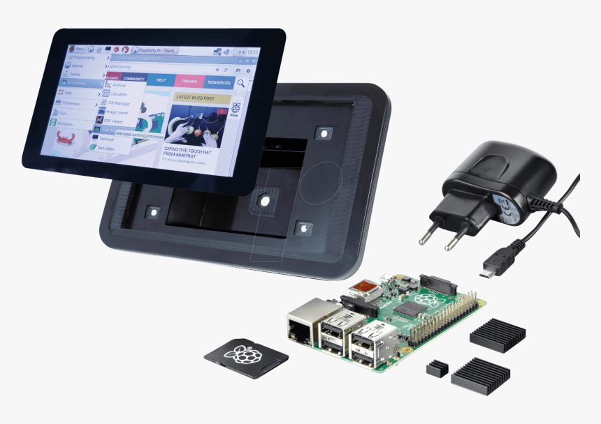 Rasp 3 Bdl 7td - Raspberry Pi 3 Touch, HD Png Download, Free Download