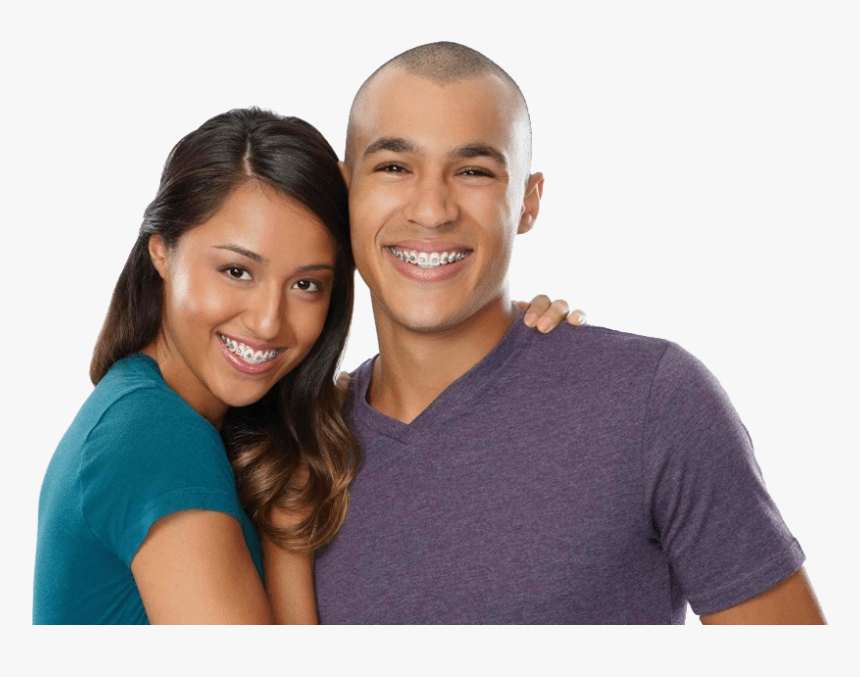 Smiles On Yonge - Couple Smiling With Braces, HD Png Download, Free Download