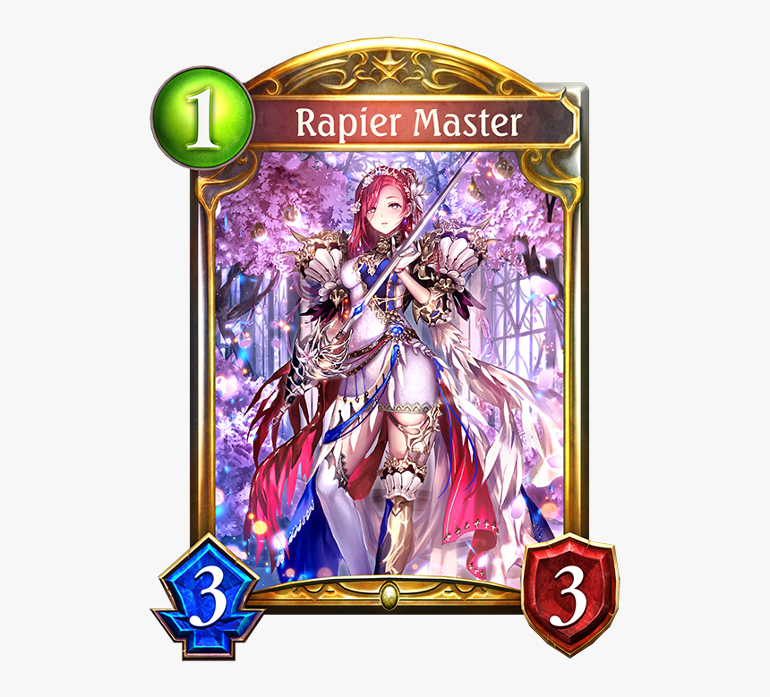 Unevolved Rapier Master Evolved Rapier Master Lancer Of The Tempest Shadowverse Hd Png Download Kindpng